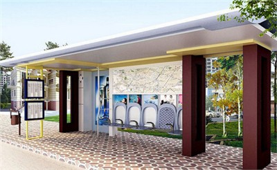 江蘇海門新建標準化公交候車亭服務市民 江蘇海門新建標準化公交候車亭服務市民