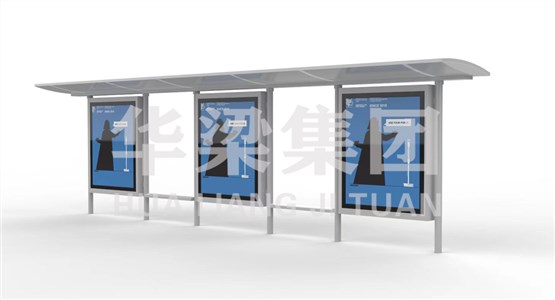 [23.12.31]湖北省某市定制款不銹鋼公交候車亭項目發(fā)貨